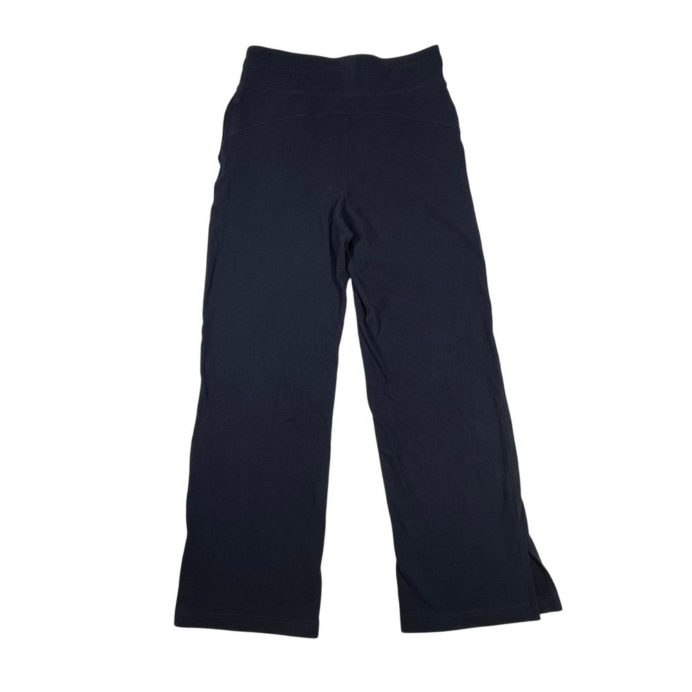 Pact Wide Leg Lounge Pants Women M Navy Blue Organic Cotton Yoga Activewear